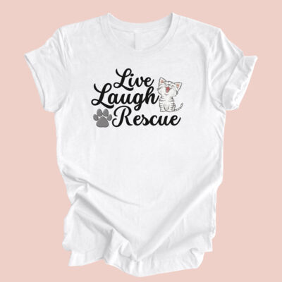 Live, Laugh, Rescue, Cats Tee Thumbnail